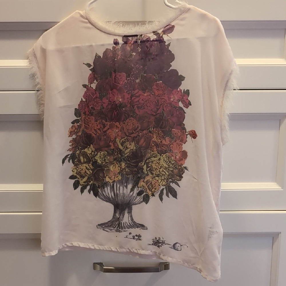 Ted Baker Delicate Sheer Floral Blouse